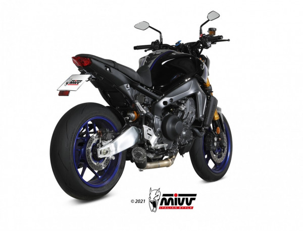 MIVV XM5 Edelstahl Schwarz Yamaha MT-09 / FZ-09 21-