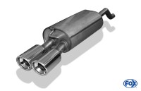 FOX Endschalldämpfer passend für Renault Clio III GT 1.6l 94kW ab 2009 FOX Endschalldämpfer passend für Renault Clio III GT 1.6l 94kW ab 2009