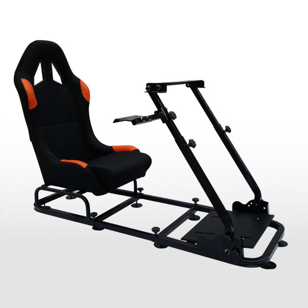 FK Gamesitz Spielsitz Rennsimulator eGaming Seats Monaco schwarz/orange