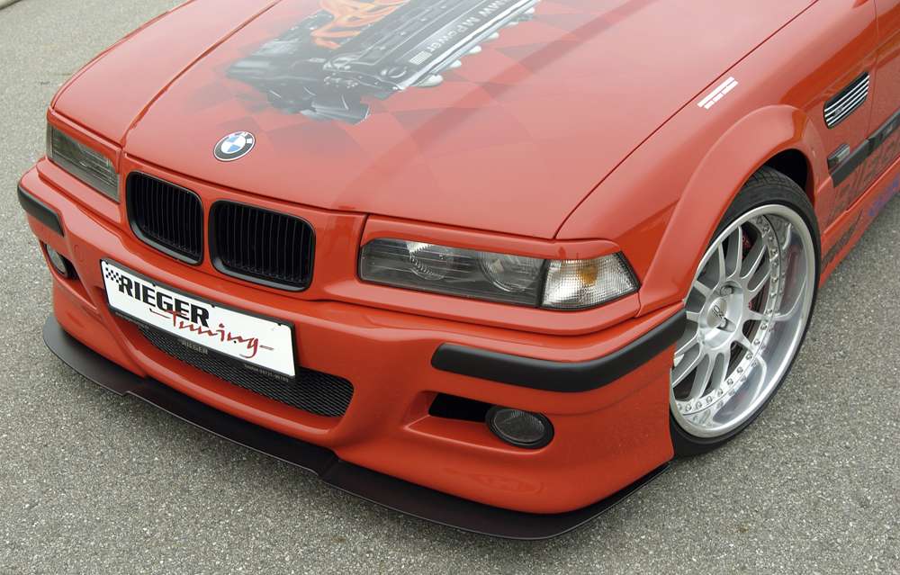 Rieger Spoilerschwert matt schwarz für BMW 3er E36 Compact