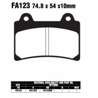 EBC FA123 HH Bremsbelag passend für Yamaha EBC FA123 HH Bremsbelag passend für Yamaha