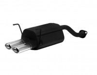 Ulter Sportauspuff passend für Honda Civic VII Hatchback 2002–2006, 2 Endrohre oval 95×65 Ulter Sportauspuff passend für Honda Civic VII Hatchback 2002–2006, 2 Endrohre oval 95×65