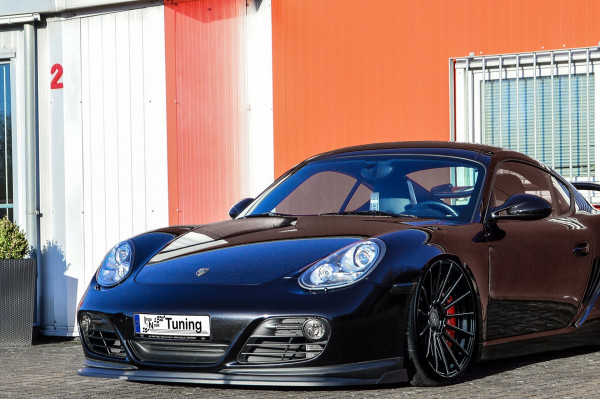 Frontspoilerlippe Cuplippe mit Wing passend für Porsche Cayman 987 aus ABS