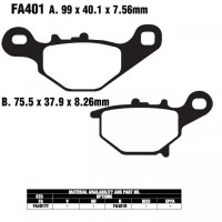 EBC FA401 R Bremsbeläge passend für Suzuki RM 85 EBC FA401 R Bremsbeläge passend für Suzuki RM 85