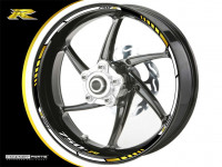 Felgenrandaufkleber weiß-gold passend für Suzuki GSX-R 600 Felgenrandaufkleber weiß-gold passend für Suzuki GSX-R 600