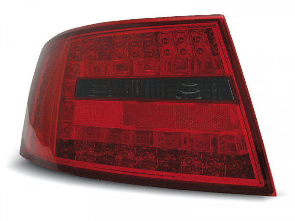LED Rücklichter rot getönt passend für Audi A6 C6 Limousine