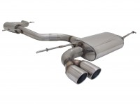 Novus 70mm Edelstahl Auspuffanlage passend für VW Golf 5 GTi & Scirocco 2x76 SR-Design Novus 70mm Edelstahl Auspuffanlage passend für VW Golf 5 GTi & Scirocco 2x76 SR-Design