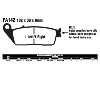 EBC SFA142 SC Bremsbeläge passend für BMW, Peugeot, Kawasaki Roller EBC SFA142 SC Bremsbeläge passend für BMW, Peugeot, Kawasaki Roller
