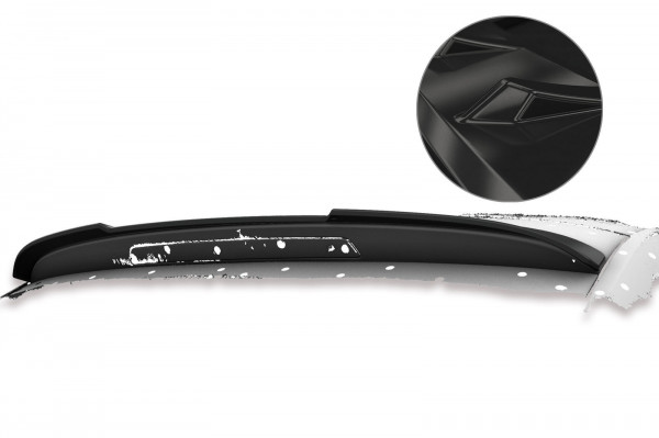 Heckflügel mit ABE für Skoda Rapid (Typ NH) Spaceback HF735-G Schwarz Hochglanz