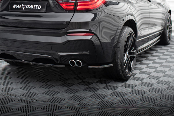 Heck Ansatz Flaps Diffusor passend für BMW X4 M Paket (F26) 2014–2018