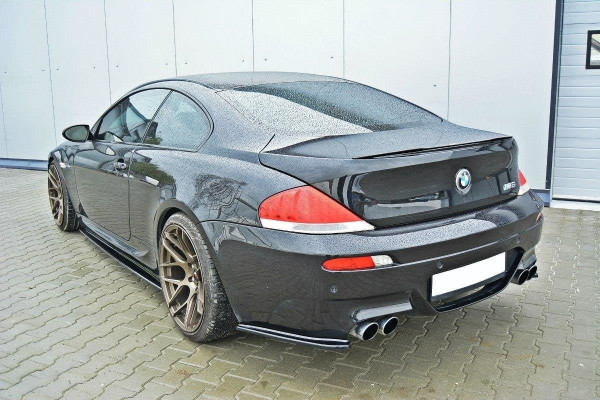 Spoiler CAP Für BMW M6 / 6 E63 Schwarz Hochglanz