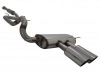 Novus Sportauspuff Anlage passend für Ford Focus MK3 ST 2x100mm MS-Design Novus Sportauspuff Anlage passend für Ford Focus MK3 ST 2x100mm MS-Design