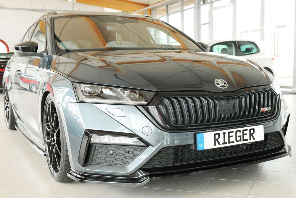 Rieger Spoilerschwert glanz schwarz für Skoda Octavia RS NX Lim 07