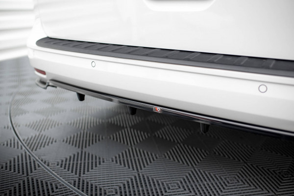 Mittlerer Cup Diffusor DTM Look Heck Ansatz Für VW Caddy Maxi Mk5 Schwarz Hochglanz