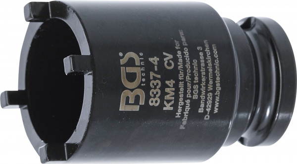 BGS Nutmutternschlüssel KM4 mit außenliegenden Zapfen