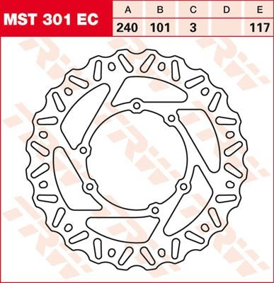 Bremsscheibe starr MST301EC