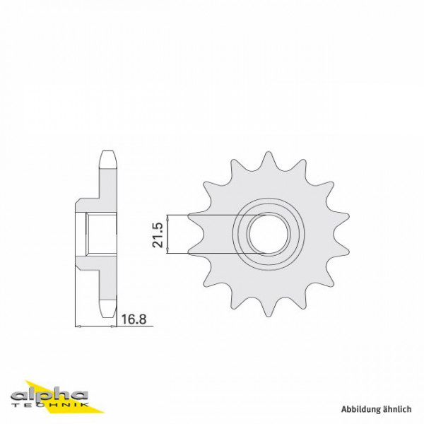 Ritzel 16 Zähne Teilung 520