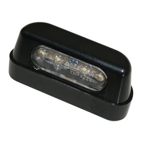 SHIN YO LED Kennzeichenbeleuchtung, ABS schwarz E-geprüft