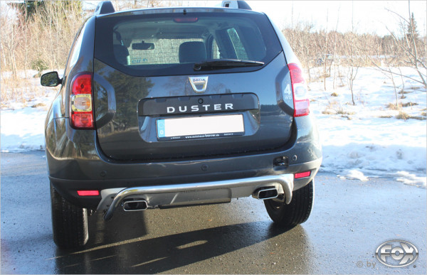 Dacia Duster 4x4 Endschalldämpfer quer Ausgang rechts/links - 145x65 Typ 59 rechts/links