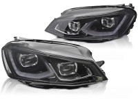 Voll-LED-Scheinwerfer schwarz passend für VW Golf 7 14-19 Voll-LED-Scheinwerfer schwarz passend für VW Golf 7 14-19