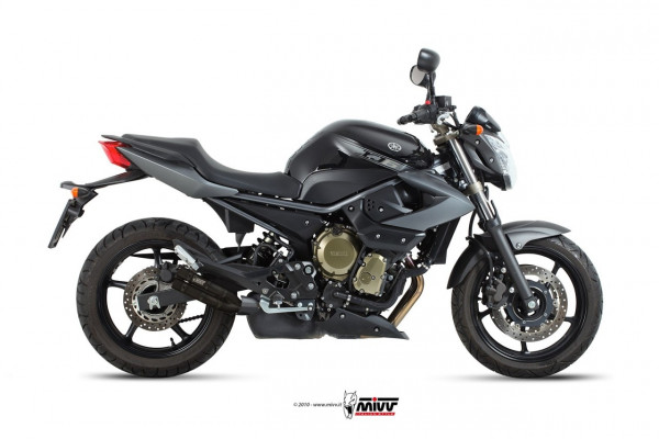 MIVV DOUBLE GUN Edelstahl Schwarz YAMAHA XJ6 / XJ6 DIVERSION 09-16