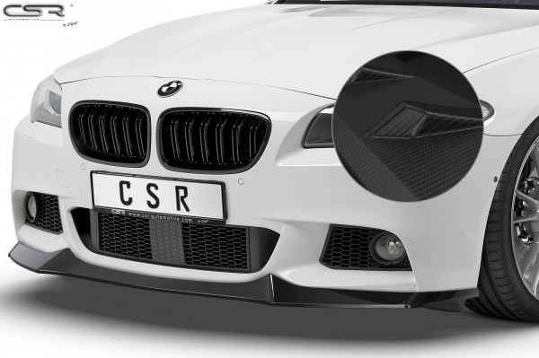 Cup-Spoilerlippe mit ABE für BMW 5er F10/F11 M-Paket CSL137-M Carbon Look Matt