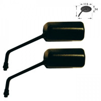 F1-Spiegel, schwarz, 120 mm Arm, M10-R, Paar F1-Spiegel, schwarz, 120 mm Arm, M10-R, Paar