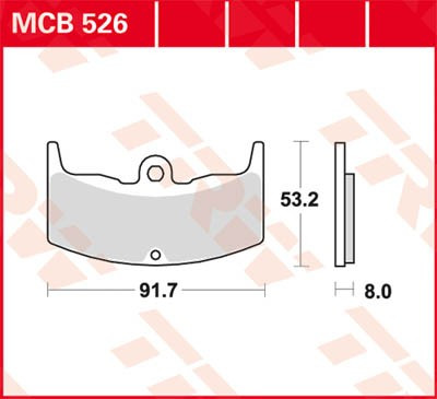 Scheibenbremsbeläge MCB526