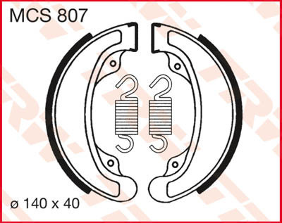 Bremsbacken MCS807