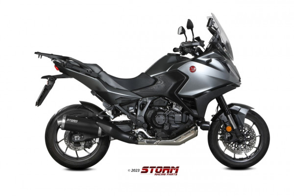 STORM By MIVV Oval Edelstahl Schwarz HONDA NT 1100 22-24