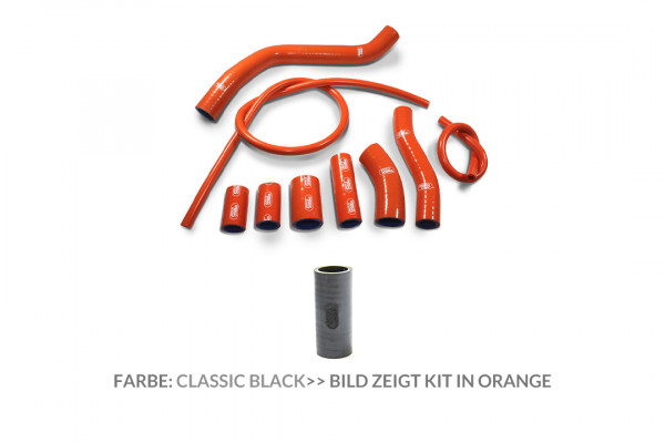 SAMCO SPORT Silikonschlauch Kit classic schwarz matt passend für KTM 990 Supermoto 2008-2013