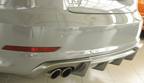 Rieger Heckeinsatz carbon look für Audi A3 (8V) 5-tür. (Limousine 8VS) 07.12-08.16 (bis Facelift)