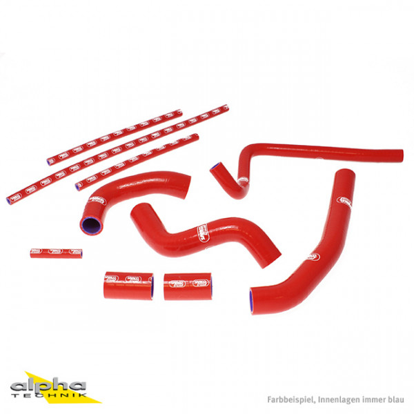 SAMCO SPORT Siliconschlauch Kit rot passend für Yamaha YZF1000R1 RN22 (2009–2014)