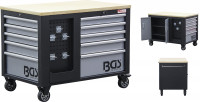 Werkstattwagen mit 10 Schubladen und Schrank – leer Werkstattwagen mit 10 Schubladen und Schrank – leer