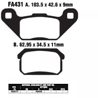 EBC-FA431 TT Bremsbeläge passend für CPI XS 250 EBC-FA431 TT Bremsbeläge passend für CPI XS 250