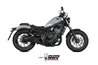 MIVV HR-1 Endschalldämpfer Edelstahl Schwarz passend für Honda CMX 500 Rebel 22-24 MIVV HR-1 Endschalldämpfer Edelstahl Schwarz passend für Honda CMX 500 Rebel 22-24