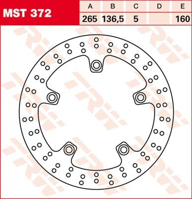 Bremsscheibe starr MST372