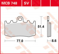 Scheibenbremsbeläge MCB748 passend für BMW Motorräder Scheibenbremsbeläge MCB748 passend für BMW Motorräder