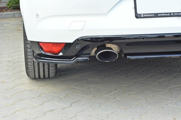 Heck Ansatz Flaps Diffusor Für Renault Megane Mk4 Hatchback Schwarz Matt