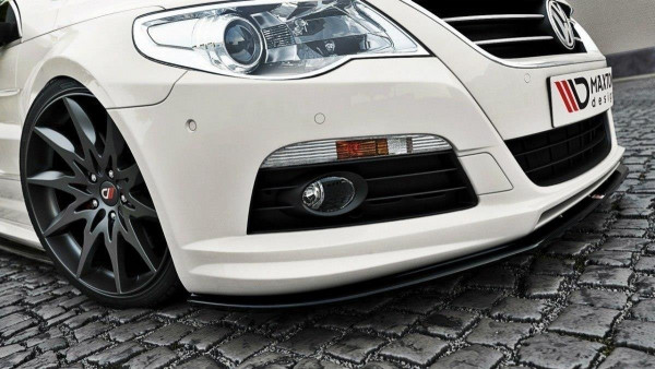 Front Ansatz Für VW Passat CC R36 RLINE (vor Facelift) Schwarz Hochglanz