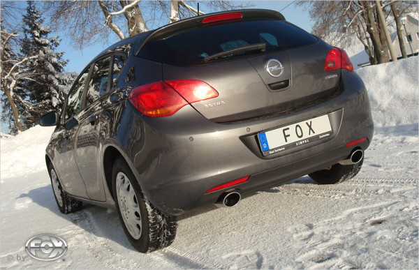 Opel Astra J Limousine Endschalldämpfer quer Ausgang rechts/links - 115x85 Typ 32 rechts/links