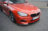 Front Ansatz V.1 Für BMW M6 Gran Coupe / Coupe / Cabriolet F06 / F13 / F12 Schwarz Hochglanz