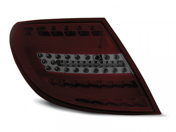 LED BAR Rücklichter rot getönt passend für Mercedes C-Klasse W204 Limousine 07-10