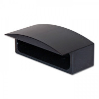 Gehäuse für LED-Kennzeichenbeleuchtung ICE schwarz aus Aluminium Gehäuse für LED-Kennzeichenbeleuchtung ICE schwarz aus Aluminium