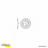 Kettenrad Stahl 51 Zähne Teilung 428 passend für Yamaha TW125 Kettenrad Stahl 51 Zähne Teilung 428 passend für Yamaha TW125