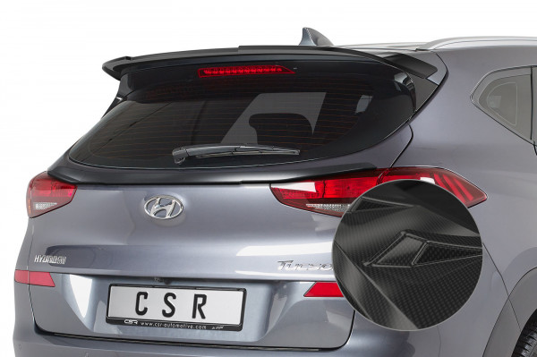 Heckflügel mit ABE für Hyundai Tucson (TL) HF762-C Carbon Look Hochglanz