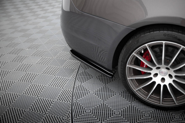 Heck Ansatz Flaps Diffusor Für Maserati Quattroporte Mk6 Schwarz Hochglanz