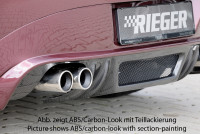 Rieger Heckansatz carbon look für BMW Z4 (E85) Roadster 02.03-12.05 (bis Facelift) Ausführung: Schwarz matt