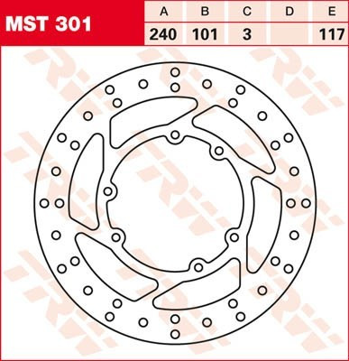 Bremsscheibe starr MST301