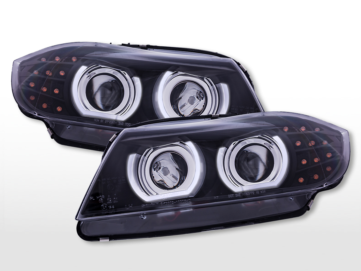 Daylight Scheinwerfer mit LED Standlicht BMW 3er E90/E91 2005-2012 schwarz, Scheinwerfer, Fahrzeugbeleuchtung, Auto Tuning